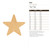 Unfinished Star 5 Wood Cutout for Door Hangers, Seasonal Decor and Paint Parties, Baltic Birch Craft Blank