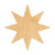 Unfinished Star 6 Wood Cutout for Door Hangers, Seasonal Decor and Paint Parties, Baltic Birch Craft Blank