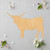 Unfinished Steer Wood Cutout for Door Hangers, Seasonal Decor and Paint Parties, Baltic Birch Craft Blank
