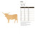 Unfinished Steer Wood Cutout for Door Hangers, Seasonal Decor and Paint Parties, Baltic Birch Craft Blank