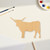 Unfinished Steer Wood Cutout - Unfinished Baltic Birch Craft Shape