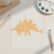 Unfinished Stegosaurus Wood Cutout for Door Hangers, Seasonal Decor and Paint Parties, Baltic Birch Craft Blank