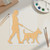 Person Walking Dog Wood Cutout for Crafts, Unfinished Baltic Birch Craft Shape, DIY Wood Blank