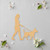Person Walking Dog Wood Cutout - Unfinished Baltic Birch Craft Shape