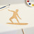 Unfinished Surfer Wood Cutout for Door Hangers, Seasonal Decor and Paint Parties, Baltic Birch Craft Blank