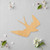 Unfinished Swallow Wood Cutout - Unfinished Baltic Birch Craft Shape