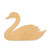 Unfinished Swan Wood Cutout - Unfinished Baltic Birch Craft Shape