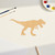 Unfinished T Rex Wood Cutout for Door Hangers, Seasonal Decor and Paint Parties, Baltic Birch Craft Blank