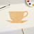Unfinished Tea Cup Wood Cutout for Door Hangers, Seasonal Decor and Paint Parties, Baltic Birch Craft Blank
