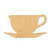 Unfinished Tea Cup Wood Cutout - Unfinished Baltic Birch Craft Shape