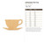 Unfinished Tea Cup Wood Cutout - Unfinished Baltic Birch Craft Shape