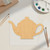 Unfinished Tea Pot 2 Wood Cutout - Unfinished Baltic Birch Craft Shape