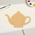 Unfinished Tea Pot 2 Wood Cutout - Unfinished Baltic Birch Craft Shape