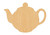 Unfinished Teapot 3 Wood Cutout for Door Hangers, Seasonal Decor and Paint Parties, Baltic Birch Craft Blank