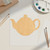 Unfinished Teapot 3 Wood Cutout for Door Hangers, Seasonal Decor and Paint Parties, Baltic Birch Craft Blank