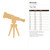 Unfinished Telescope Wood Cutout for Door Hangers, Seasonal Decor and Paint Parties, Baltic Birch Craft Blank