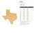 Unfinished Texas Wood Cutout for Door Hangers, Seasonal Decor and Paint Parties, Baltic Birch Craft Blank
