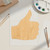 Unfinished Thumbs Up Wood Cutout for Door Hangers, Seasonal Decor and Paint Parties, Baltic Birch Craft Blank
