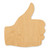 Unfinished Thumbs Up Wood Cutout - Unfinished Baltic Birch Craft Shape