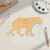 Unfinished Tiger Jaguar Wood Cutout - Unfinished Baltic Birch Craft Shape