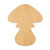 Unfinished Toadstool Wood Cutout - Unfinished Baltic Birch Craft Shape