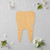 Unfinished Tooth 2 Wood Cutout - Unfinished Baltic Birch Craft Shape