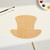 Unfinished Top Hat 2 Wood Cutout - Unfinished Baltic Birch Craft Shape