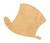 Unfinished Top Hat Wood Cutout for Door Hangers, Seasonal Decor and Paint Parties, Baltic Birch Craft Blank
