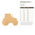 Unfinished Tractor 3 Wood Cutout - Unfinished Baltic Birch Craft Shape