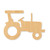 Unfinished Tractor Wood Cutout - Unfinished Baltic Birch Craft Shape