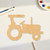 Unfinished Tractor Wood Cutout - Unfinished Baltic Birch Craft Shape