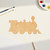 Unfinished Train 2 Wood Cutout for Door Hangers, Seasonal Decor and Paint Parties, Baltic Birch Craft Blank
