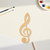 Unfinished Treble Clef Wood Cutout - Unfinished Baltic Birch Craft Shape