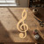 Unfinished Treble Clef Wood Cutout - Unfinished Baltic Birch Craft Shape
