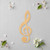 Unfinished Treble Clef Wood Cutout - Unfinished Baltic Birch Craft Shape