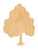 Unfinished Tree Wood Cutout for Door Hangers, Seasonal Decor and Paint Parties, Baltic Birch Craft Blank