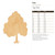 Unfinished Tree Wood Cutout for Door Hangers, Seasonal Decor and Paint Parties, Baltic Birch Craft Blank