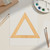 Unfinished Triangle 2 Wood Cutout for Door Hangers, Seasonal Decor and Paint Parties, Baltic Birch Craft Blank