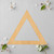 Unfinished Triangle 2 Wood Cutout for Door Hangers, Seasonal Decor and Paint Parties, Baltic Birch Craft Blank