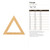 Unfinished Triangle 2 Wood Cutout for Door Hangers, Seasonal Decor and Paint Parties, Baltic Birch Craft Blank