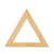Unfinished Triangle 2 Wood Cutout - Unfinished Baltic Birch Craft Shape