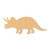 Unfinished Triceratops Wood Cutout - Unfinished Baltic Birch Craft Shape