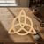 Unfinished Triquetra Wood Cutout for Door Hangers, Seasonal Decor and Paint Parties, Baltic Birch Craft Blank