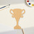 Unfinished Trophy 2 Wood Cutout - Unfinished Baltic Birch Craft Shape