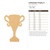 Unfinished Trophy 2 Wood Cutout - Unfinished Baltic Birch Craft Shape