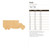 Unfinished Truck 2 Wood Cutout for Door Hangers, Seasonal Decor and Paint Parties, Baltic Birch Craft Blank