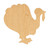 Unfinished Turkey 2 Wood Cutout for Door Hangers, Seasonal Decor and Paint Parties, Baltic Birch Craft Blank