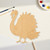 Unfinished Turkey 3 Wood Cutout - Unfinished Baltic Birch Craft Shape