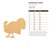 Unfinished Turkey Wood Cutout - Unfinished Baltic Birch Craft Shape
