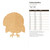 Unfinished Turkey1Outline Wood Cutout for Door Hangers, Seasonal Decor and Paint Parties, Baltic Birch Craft Blank
